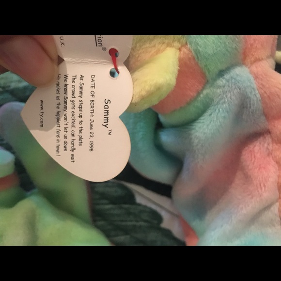 4 NW TY BEANNIE BABY TIE DYE BEARS - Picture 4 of 9